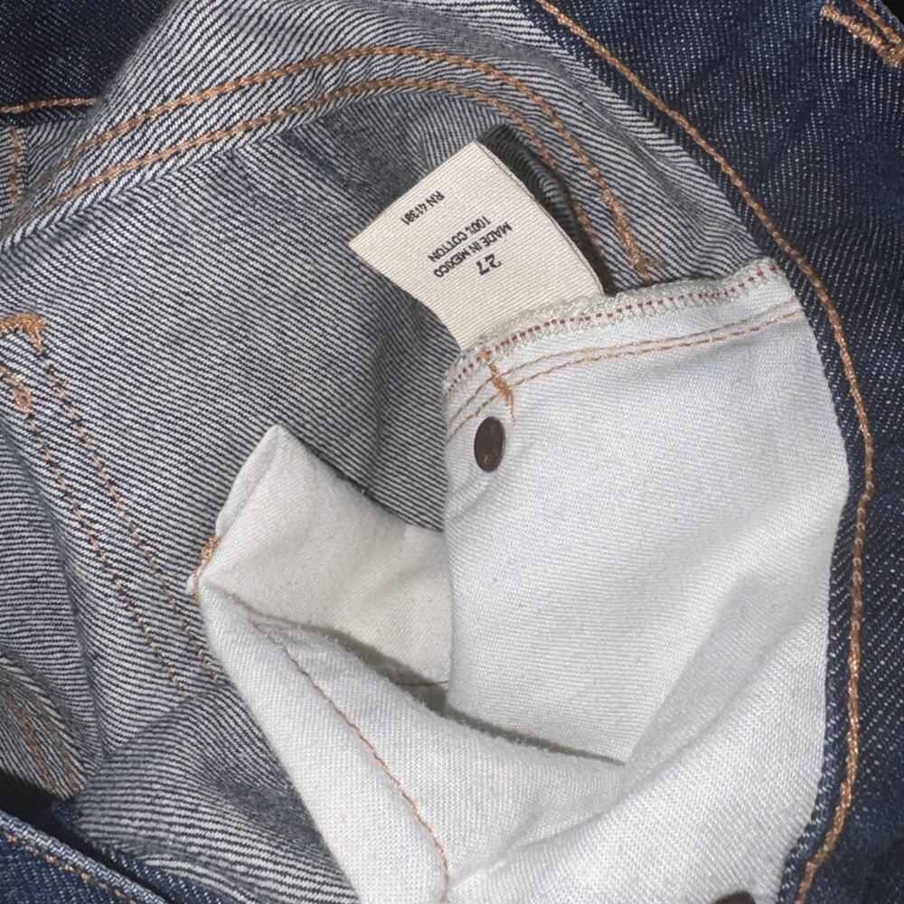 Polo Ralph Lauren Astor slim boyfriend size 27 paint flowers blue - Picture 4 of 11